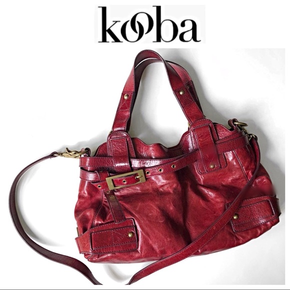 Kooba Handbags - Kooba High End Red Leather Handbag Crossbody